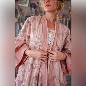 Magnolia Pearl Lilikoi Kimono #479-Flower